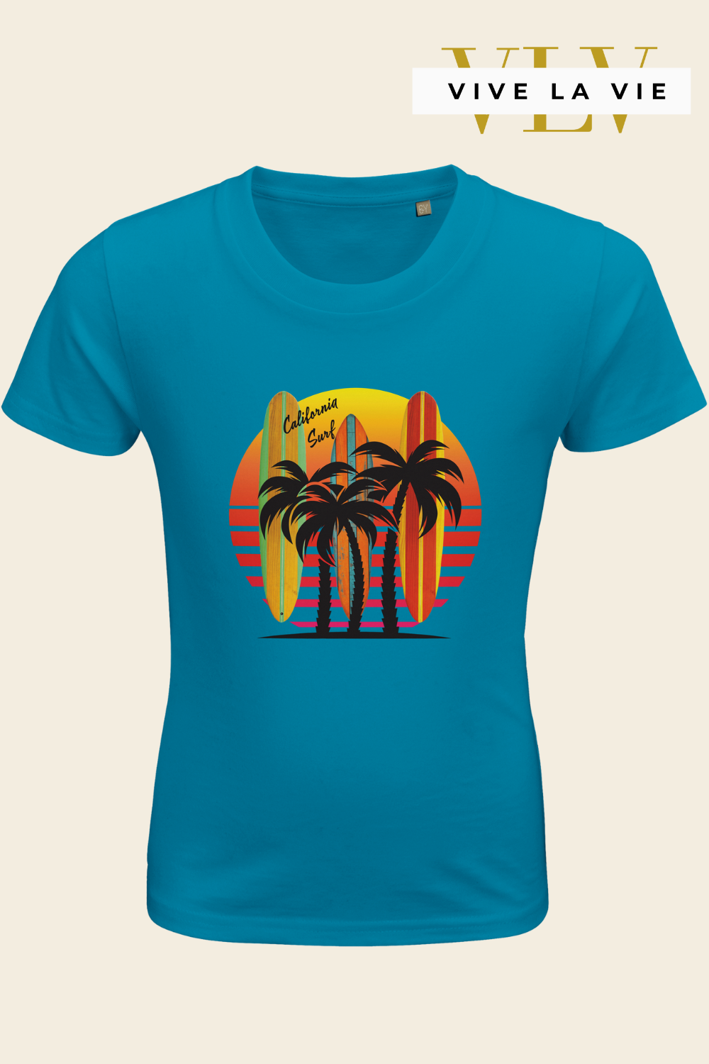 California Surf - Organic Kids Fitted T-shirt