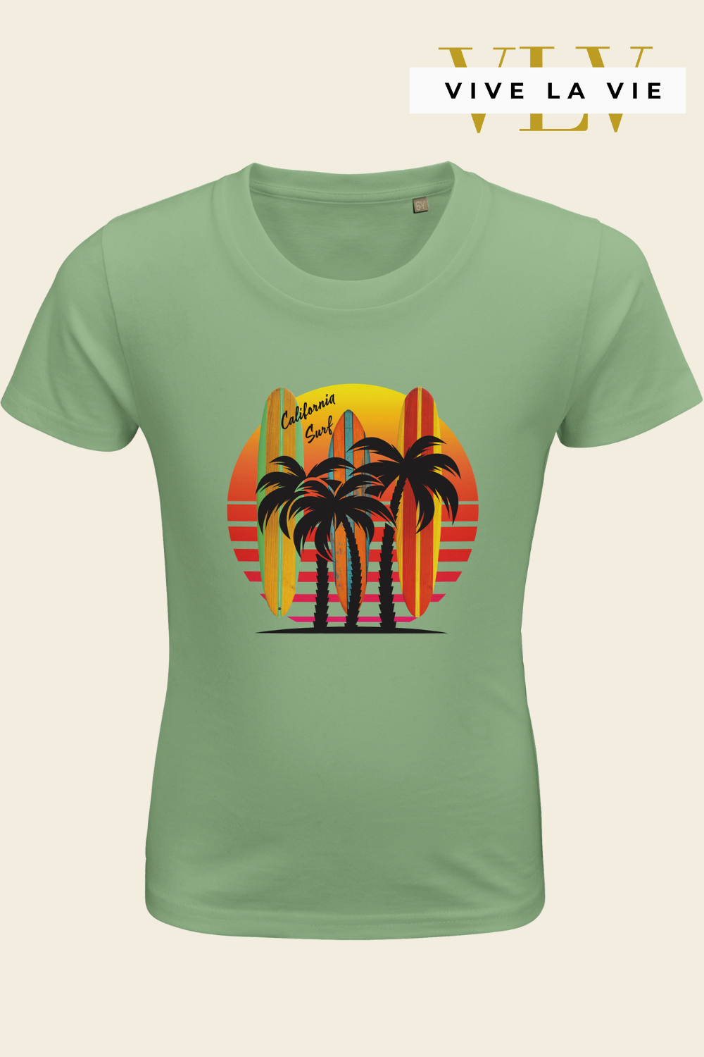 California Surf - Organic Kids Fitted T-shirt