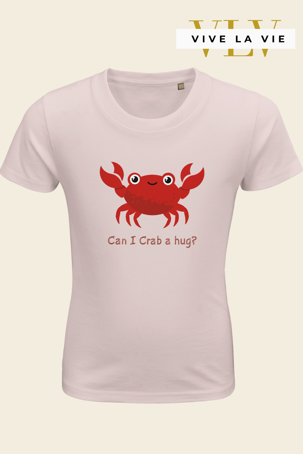 Can I Crab A Hug - Organic Kids Fitted T-shirt