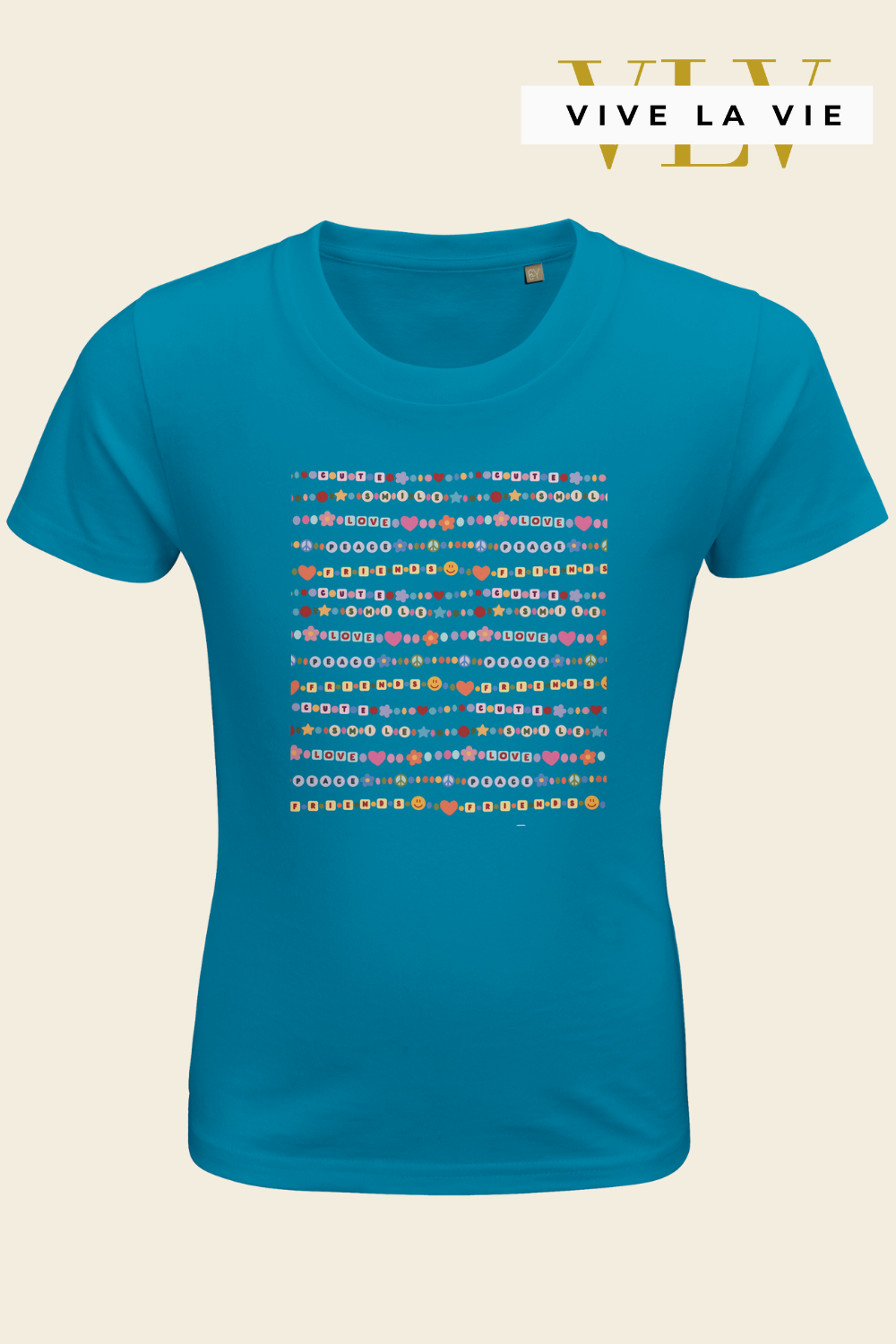 Friendship Beads - Organic Kids Fitted T-shirt