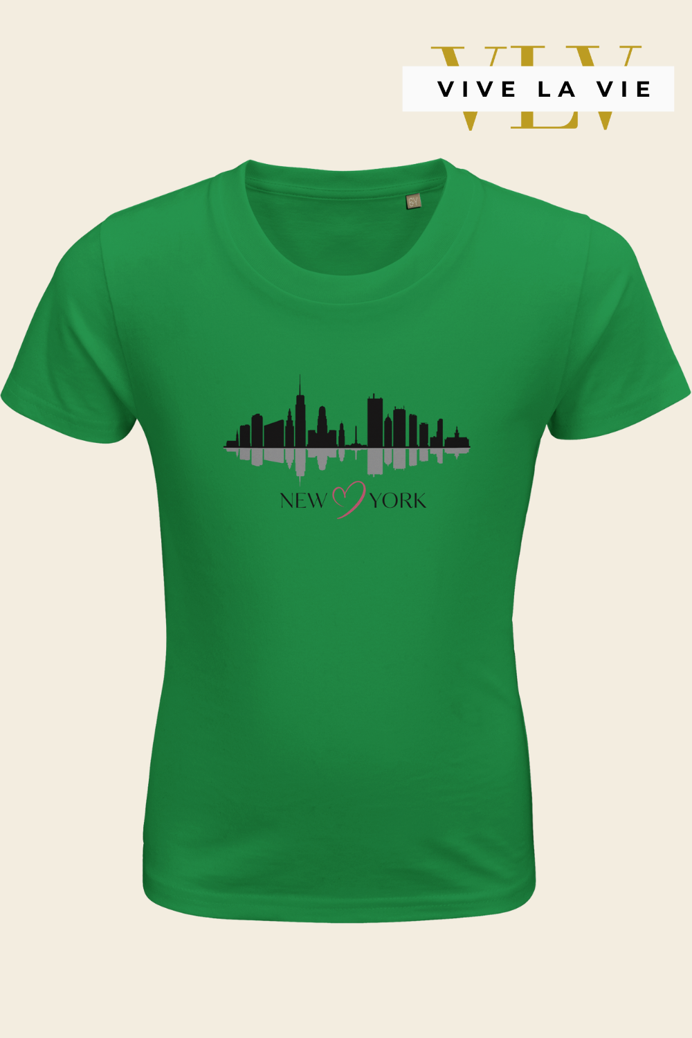 New York Skyline - Organic Kids Fitted T-shirt