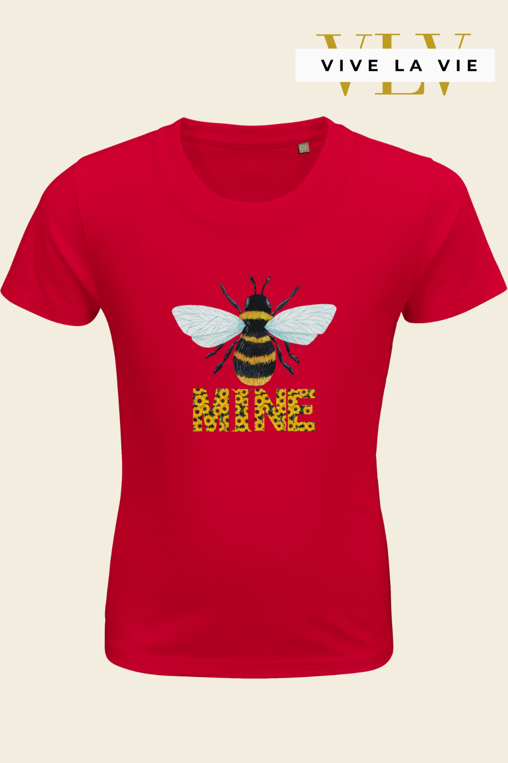 Bee Mine - Organic Kids Fitted T-shirt