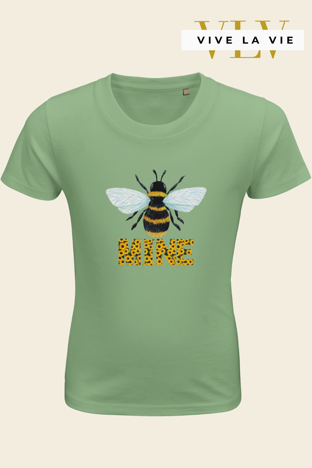 Bee Mine - Organic Kids Fitted T-shirt