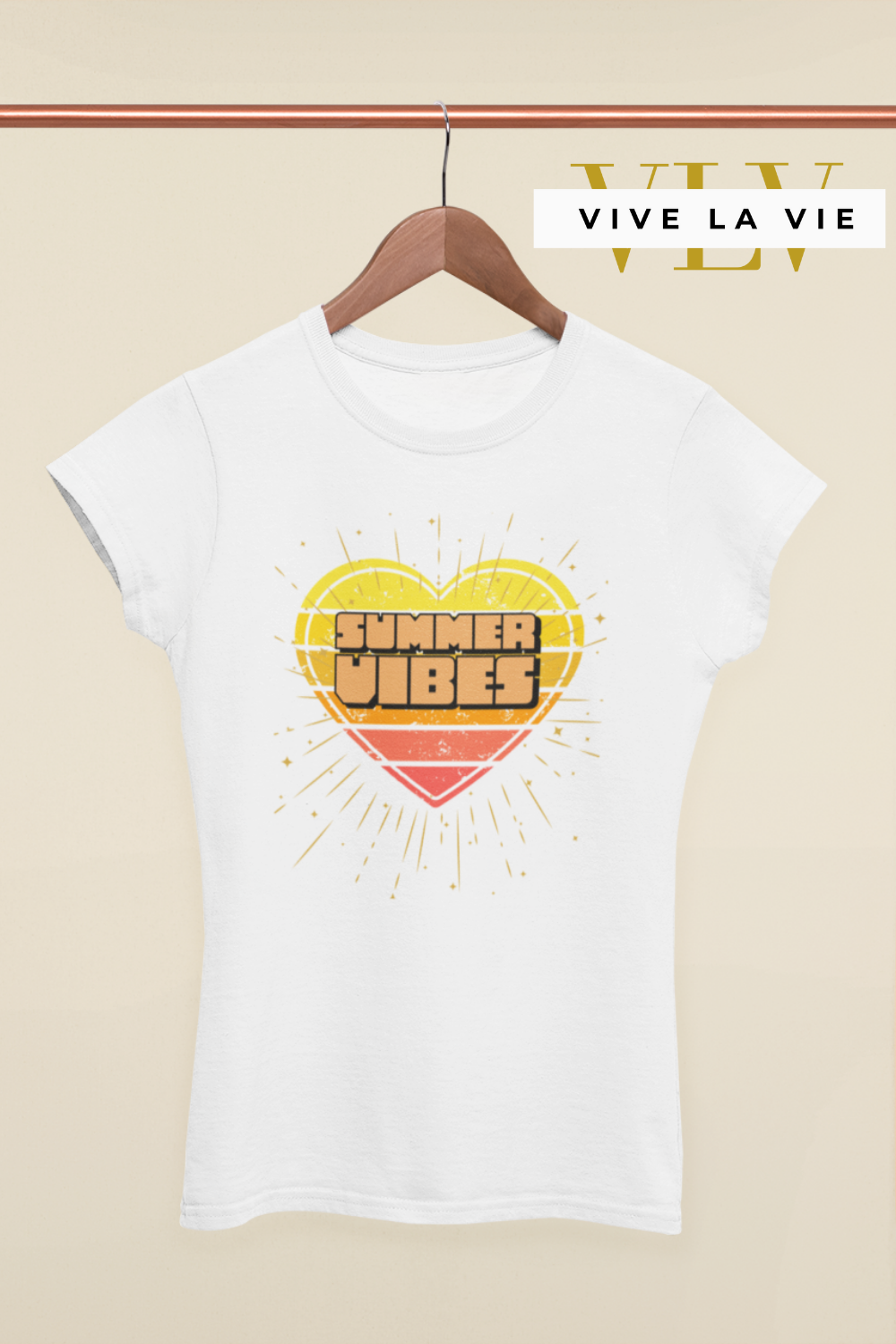 Summer Vibes - Premium Women's Crewneck T-shirt