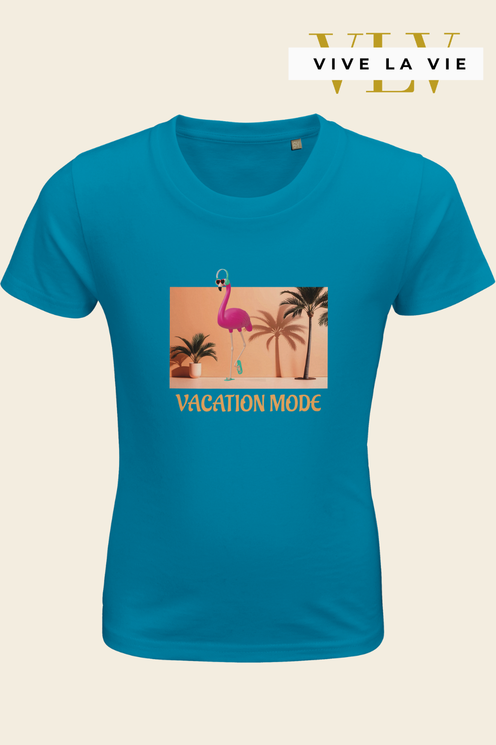 Vacation Mode - Organic Kids Fitted T-shirt