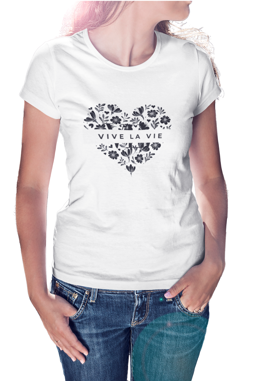 Vive La Vie Heart & Soul - Premium Women's Crewneck T-shirt