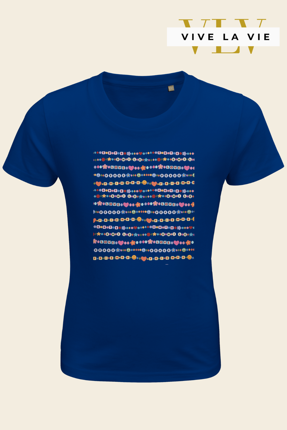 Friendship Beads - Organic Kids Fitted T-shirt