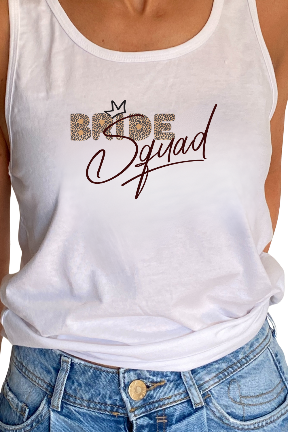 Bride Squad - Premium Women's Tank Top White