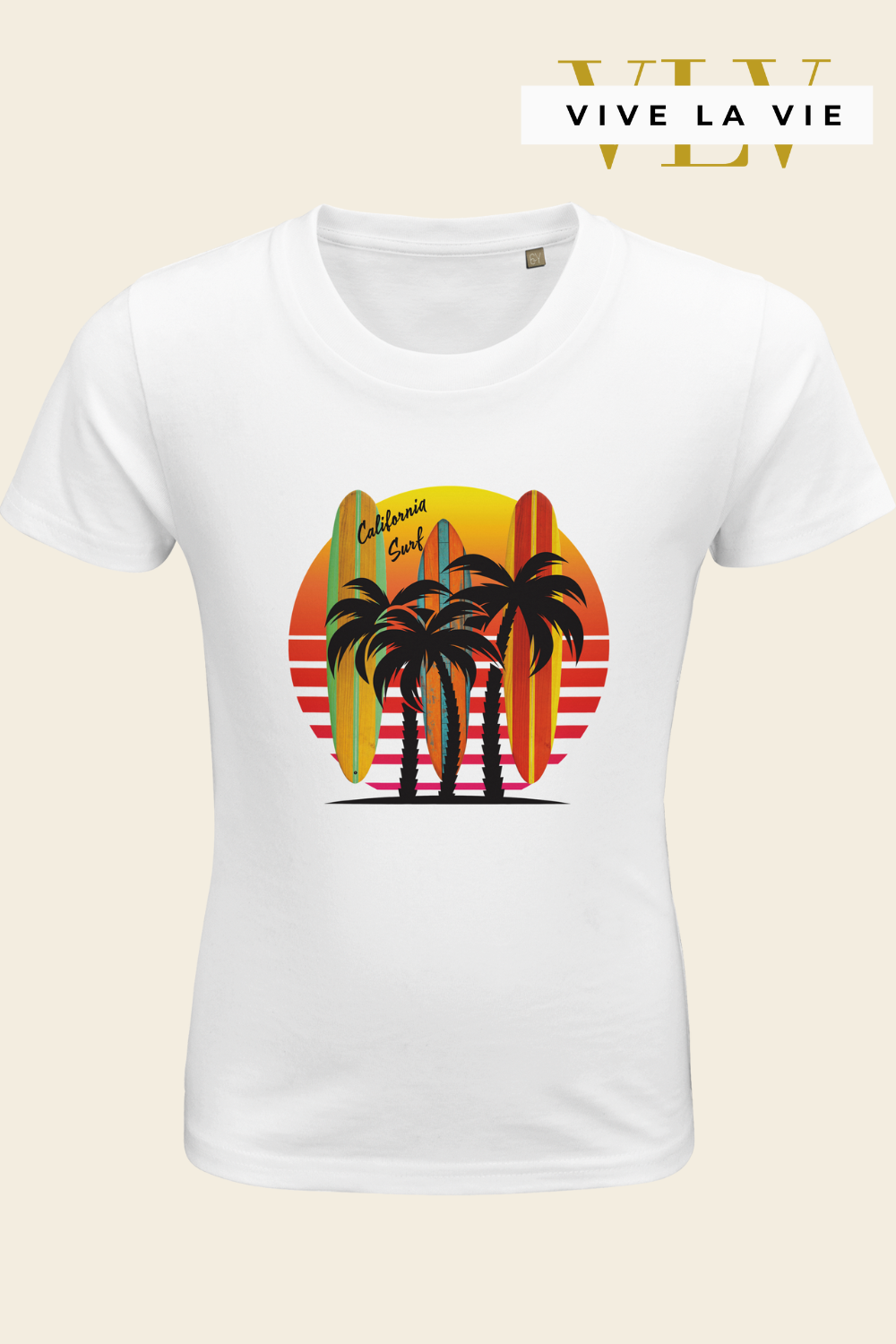 California Surf - Organic Kids Fitted T-shirt