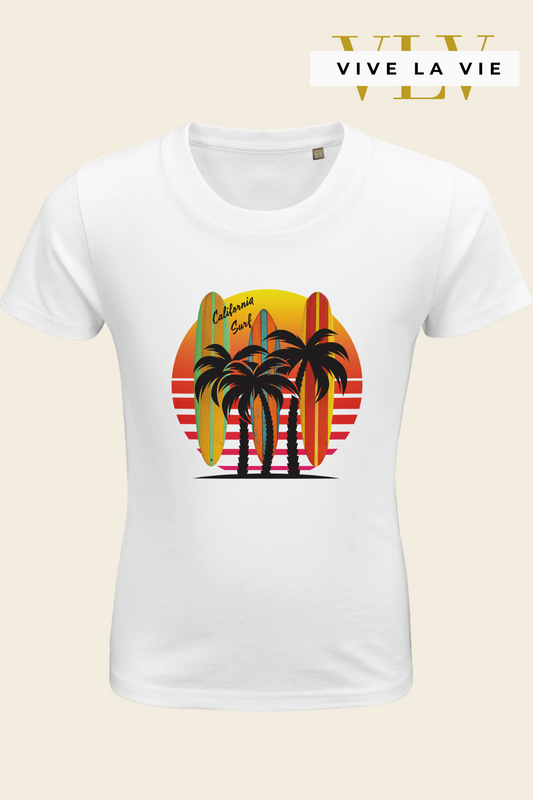 California Surf - Organic Kids Fitted T-shirt