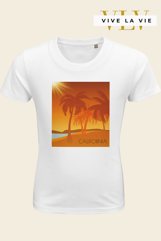 California Palm - Organic Kids Fitted T-shirt