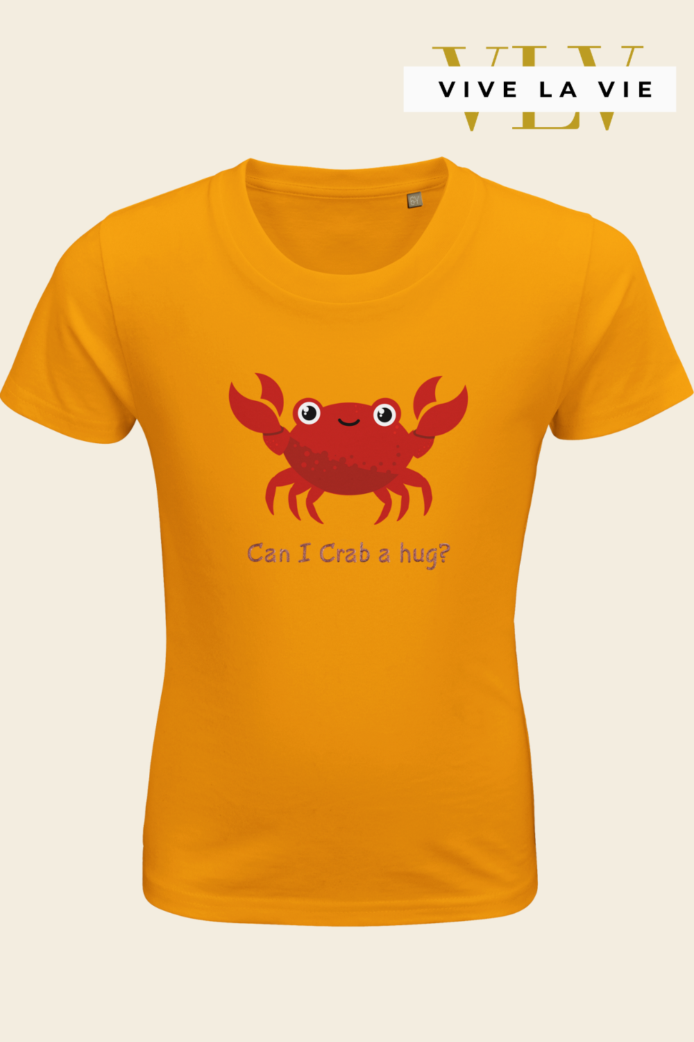 Can I Crab A Hug - Organic Kids Fitted T-shirt