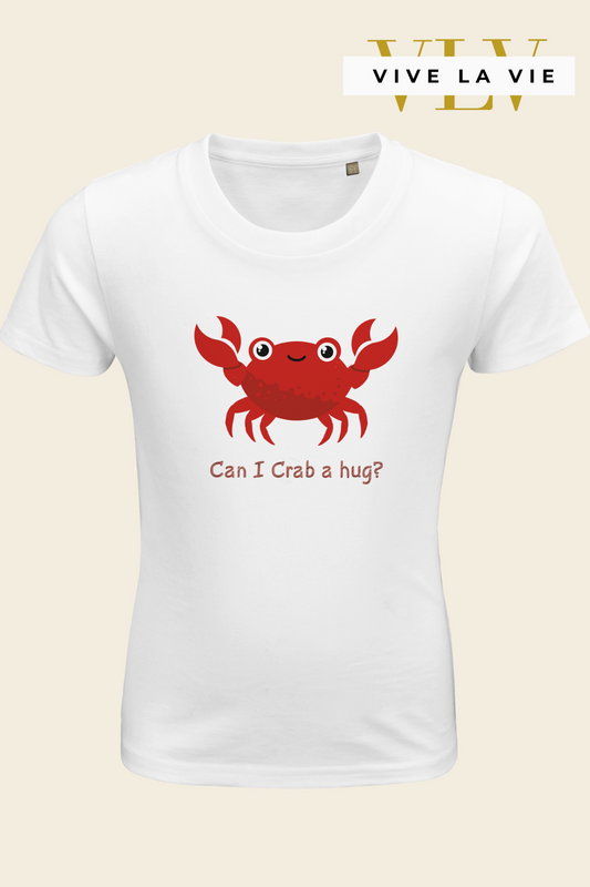 Can I Crab A Hug - Organic Kids Fitted T-shirt