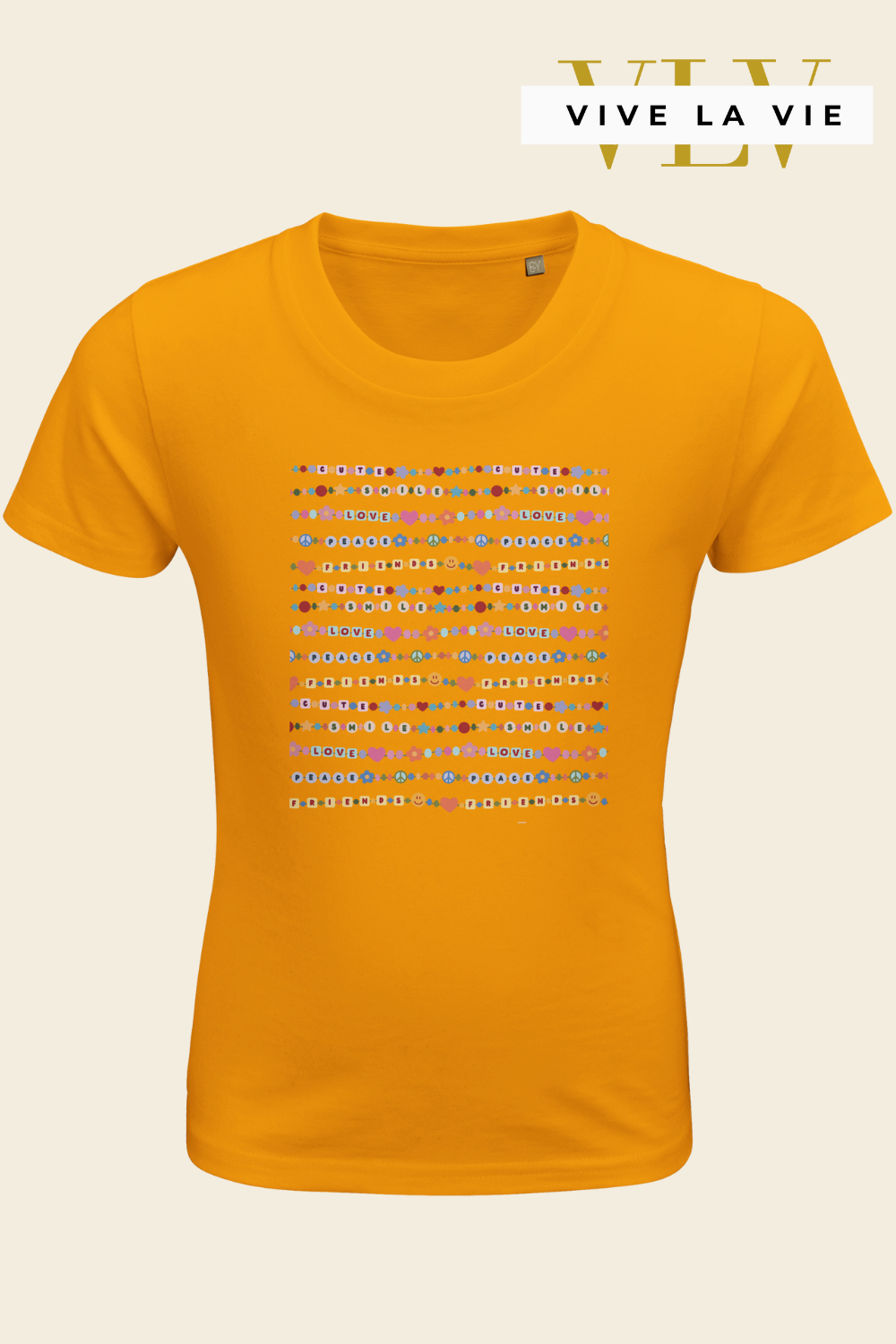 Friendship Beads - Organic Kids Fitted T-shirt