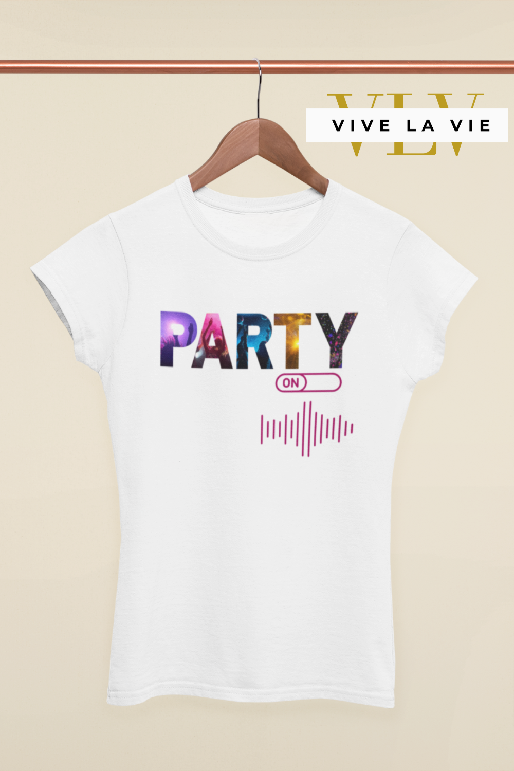 Party Mode - Premium Women's Slim Fitted Crewneck T-shirt