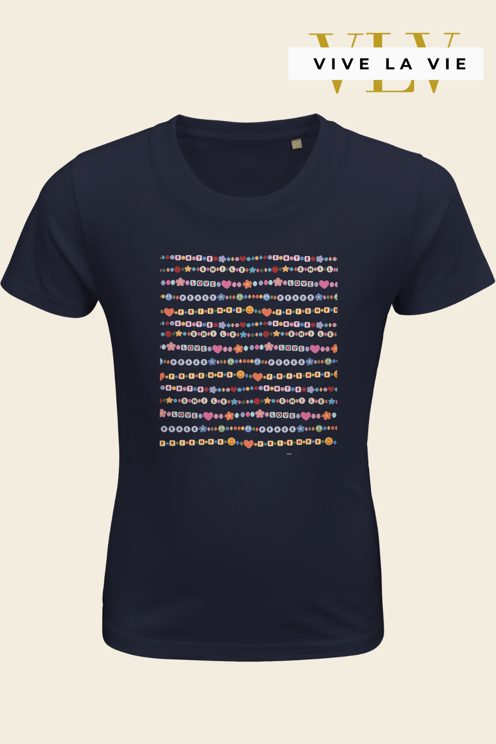Friendship Beads - Organic Kids Fitted T-shirt