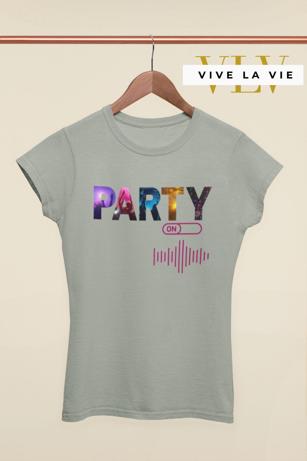 Party Mode - Premium Women's Slim Fitted Crewneck T-shirt