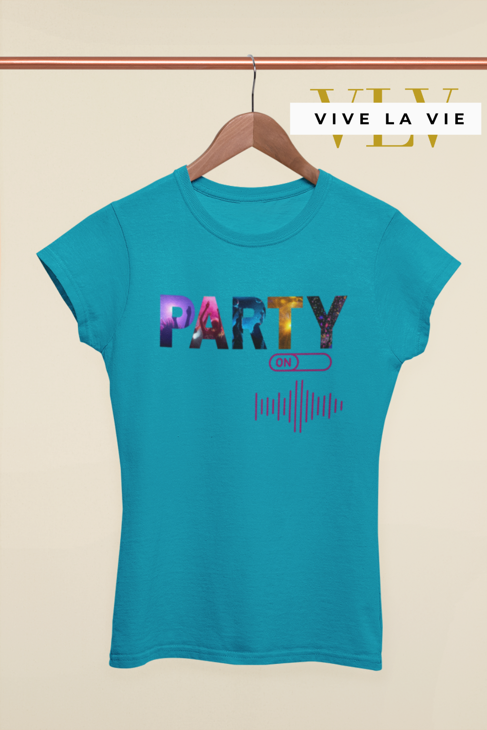 Party Mode - Premium Women's Slim Fitted Crewneck T-shirt