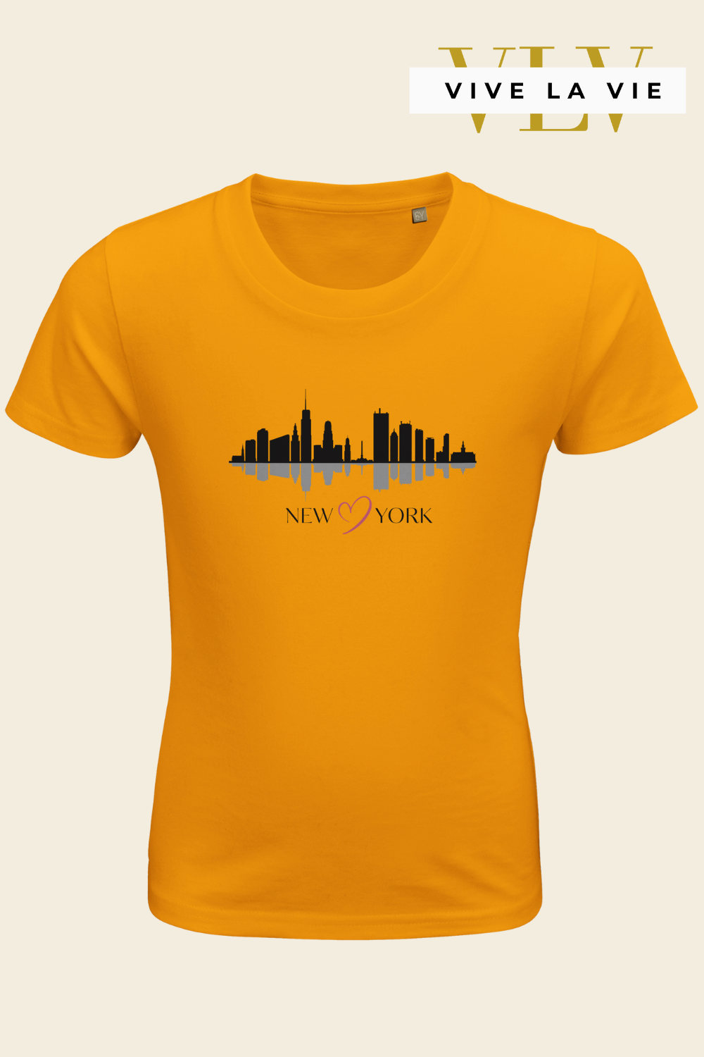 New York Skyline - Organic Kids Fitted T-shirt