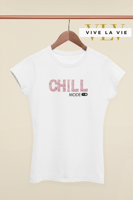 Chill Mode - Premium Women's Slim Fitted Crewneck T-shirt
