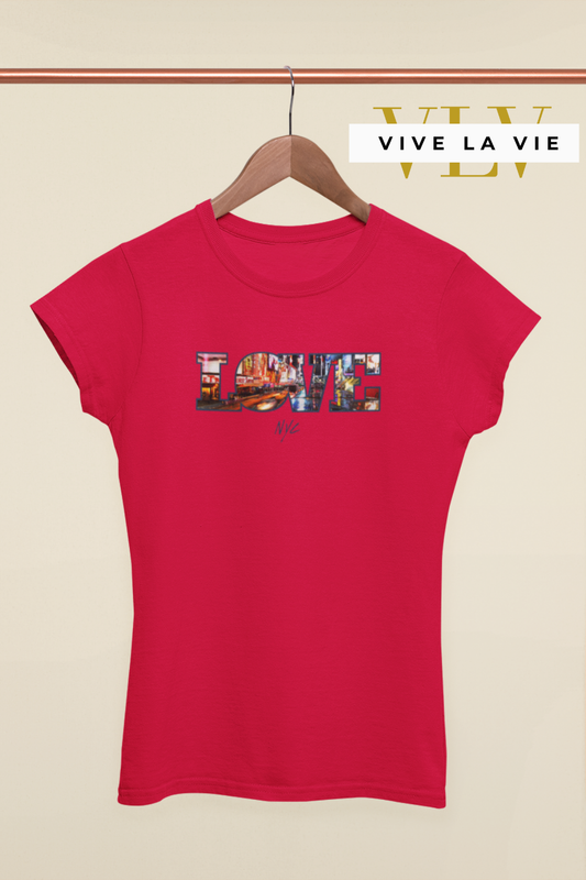 Love NYC - Premium Women's Crewneck Slim Fit T-shirt