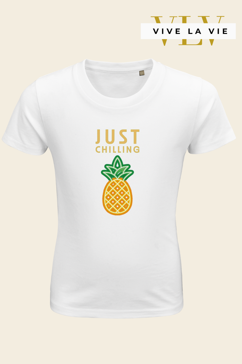 Just Chilling - Organic Kids Fitted T-shirt