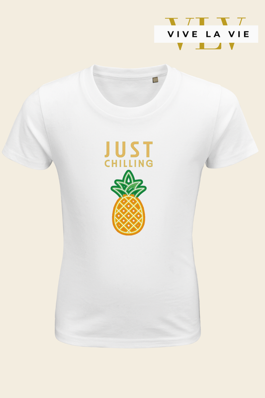 Just Chilling - Organic Kids Fitted T-shirt