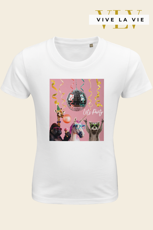 Let's Party - Organic Kids Fitted T-shirt