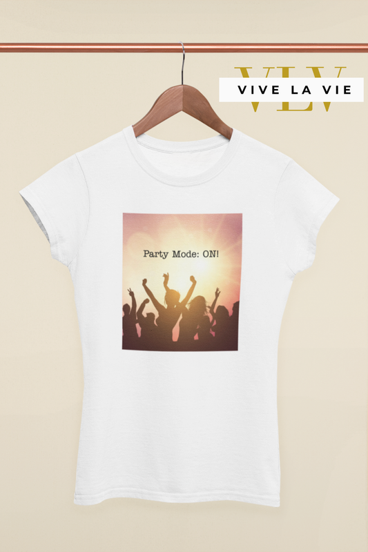 Party Mode ON - Premium Women's Crewneck T-shirt