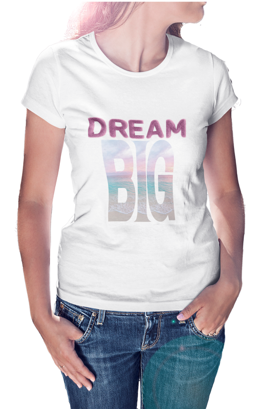 Dream Big - Premium Women's Slim Fitted Crewneck T-shirt