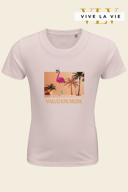 Vacation Mode - Organic Kids Fitted T-shirt
