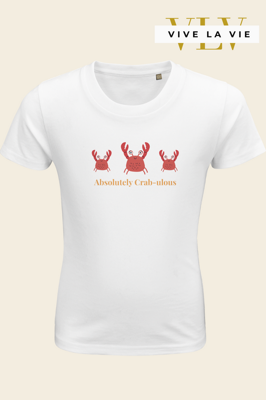 Absolutely Crabulous - Organic Kids Fitted T-shirt