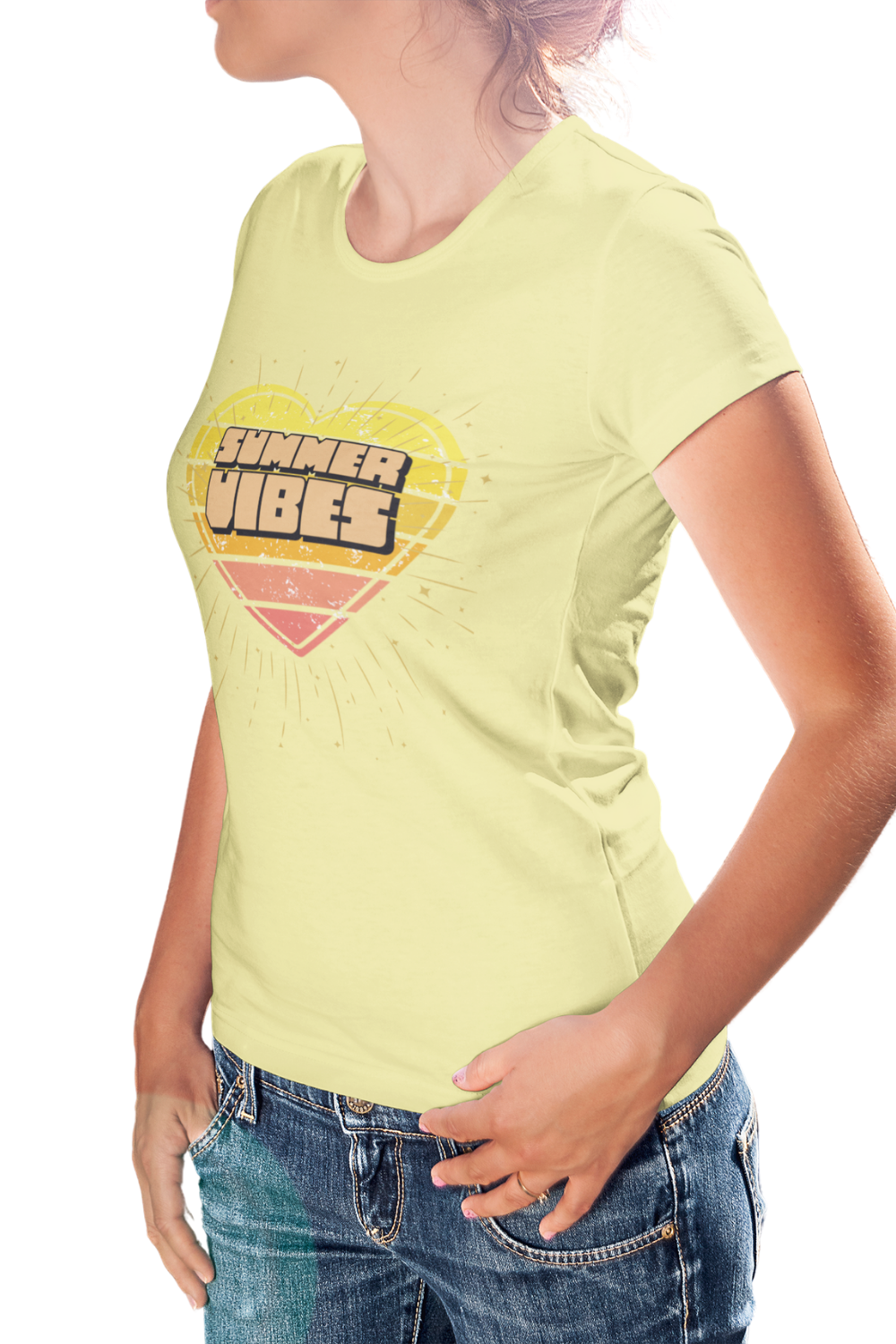 Summer Vibes - Premium Women's Crewneck T-shirt
